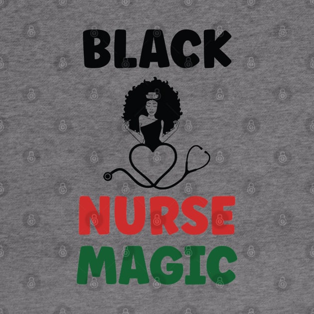 Black Nurse Magic, Nurse, Black Women, Afro Puff, Black Hair, Natural Hair by UrbanLifeApparel